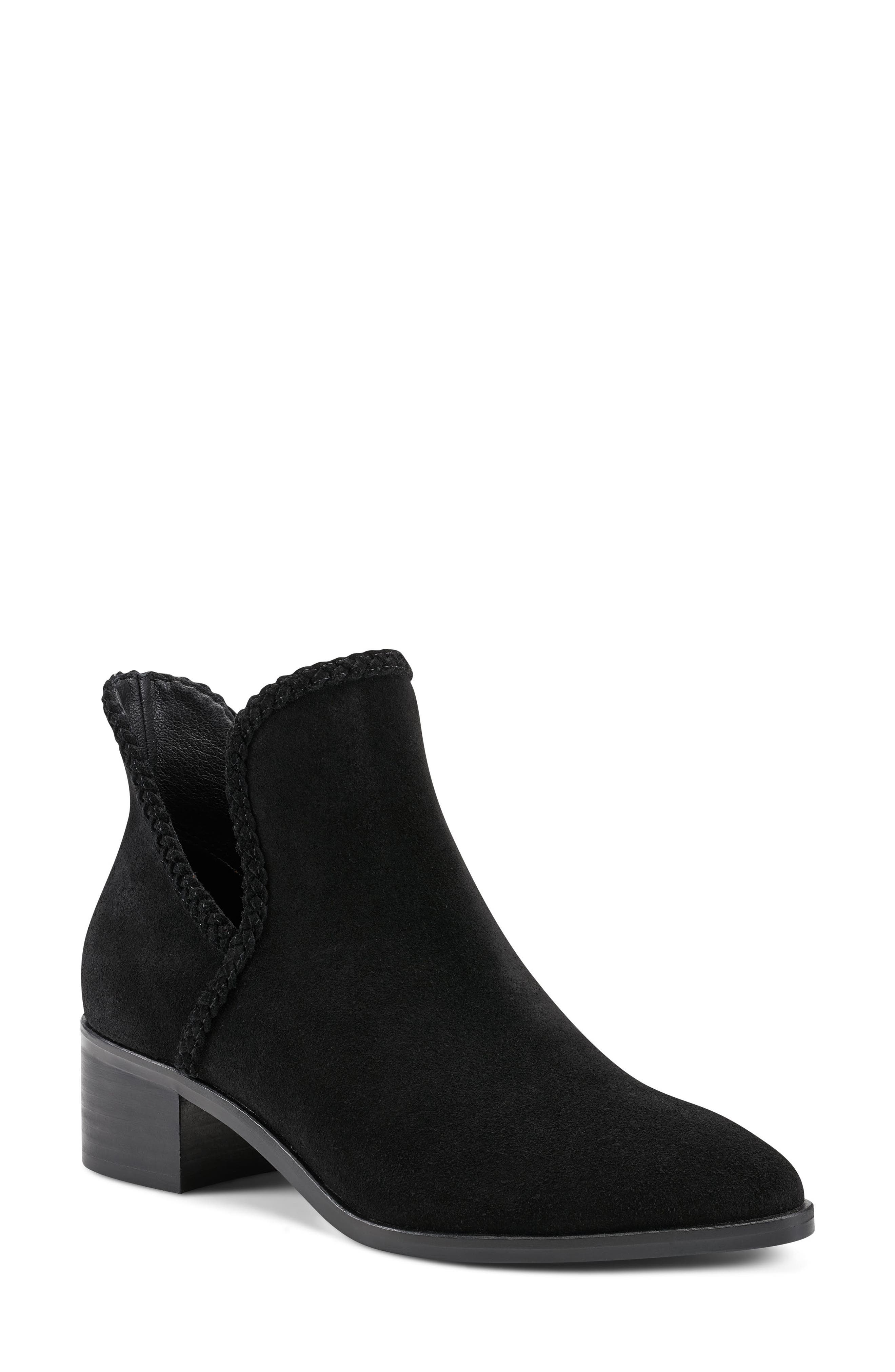 lucky brand cutout booties