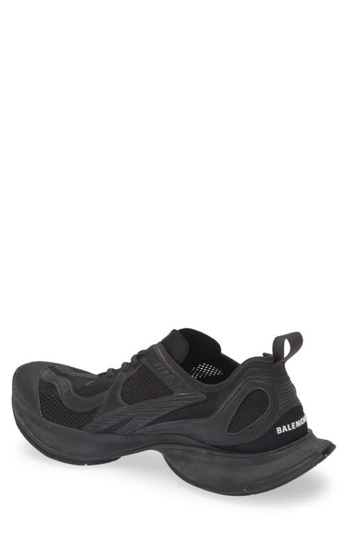 Balenciaga Black Mesh And Rubber Circuit Sneakers In Black
