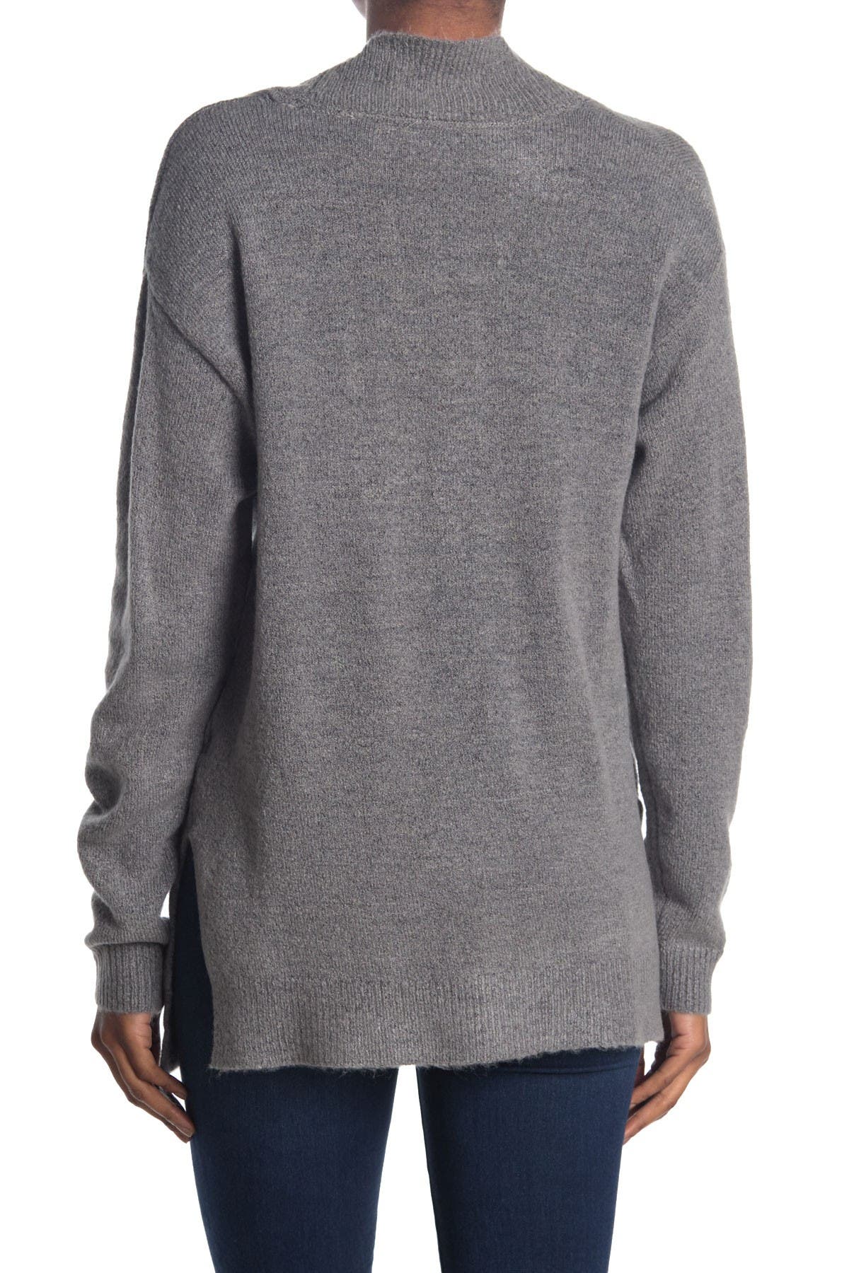 Modern Designer Mossy V-Neck Dolman Tunic Sweater
