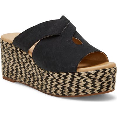 Lucky Brand Genzy Platform Espadrille, Black