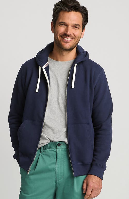 Shop Lands' End Serious Sweats Full Zip Hoodie In Radiant Navy