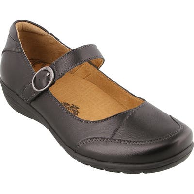 Taos Uncommon Mary Jane Flat, Black