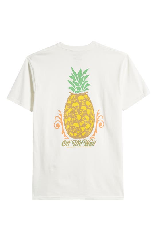 Shop Vans Pineapple Skull Cotton Graphic T-shirt In Marshmallow