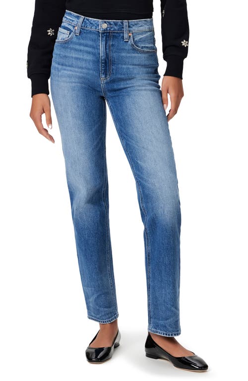 PAIGE Stella High Waist Straight Leg Jeans Stronghold W/Stacked Hem at Nordstrom,