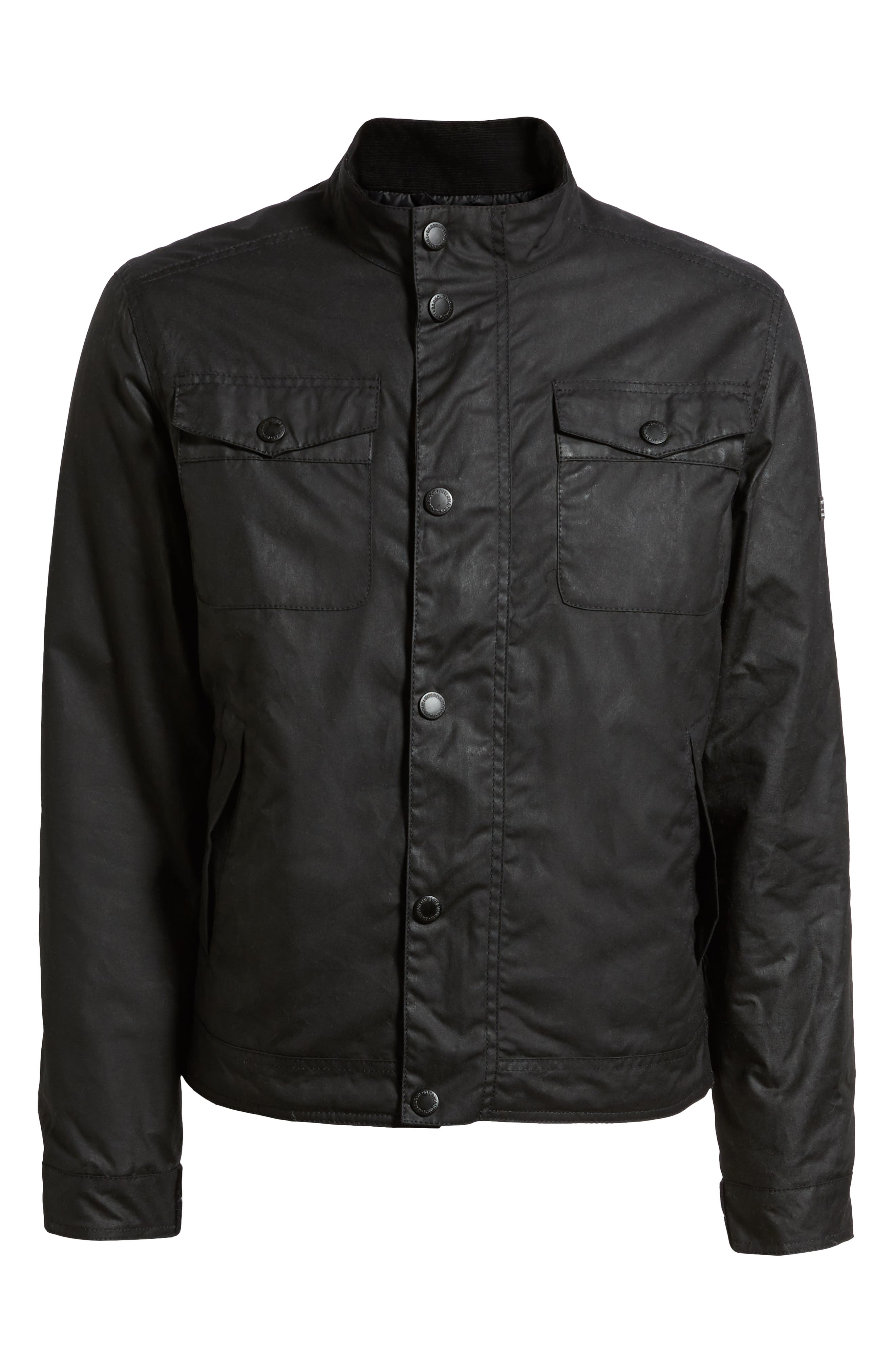 barbour international hatch wax jacket