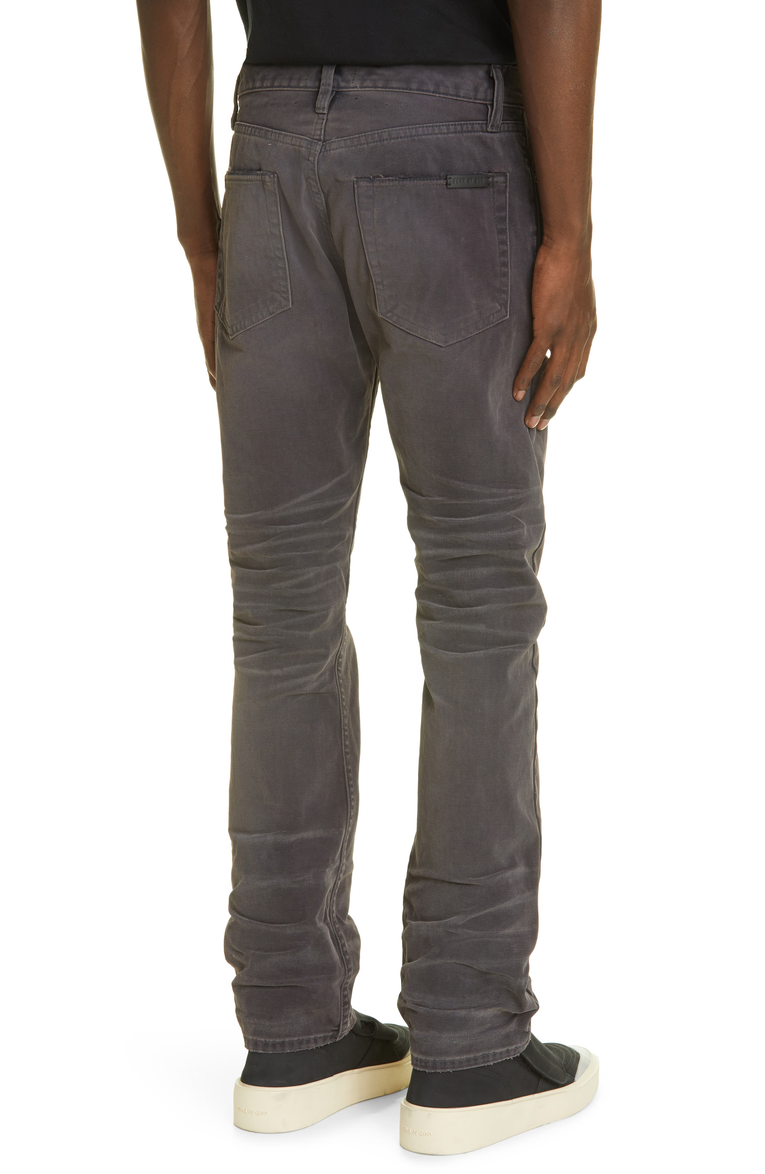 Slim Straight Leg Canvas Jeans | Nordstrom
