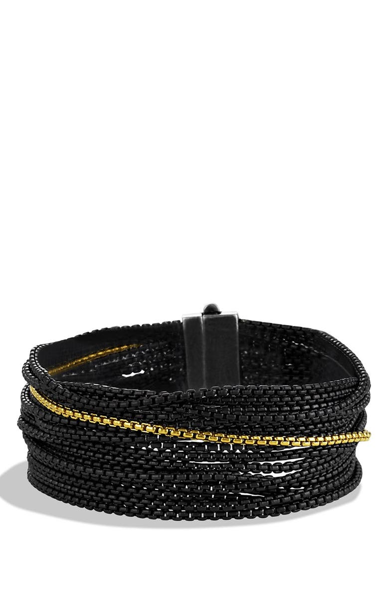 david yurman sixteen row chain bracelet with gold nordstrom david yurman women s bracelet size chart