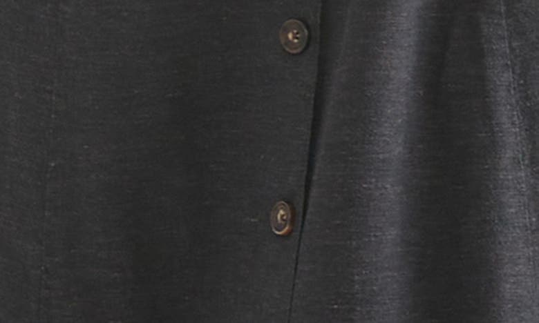 Shop Marine Layer Camila Button Front Midi Dress In Black