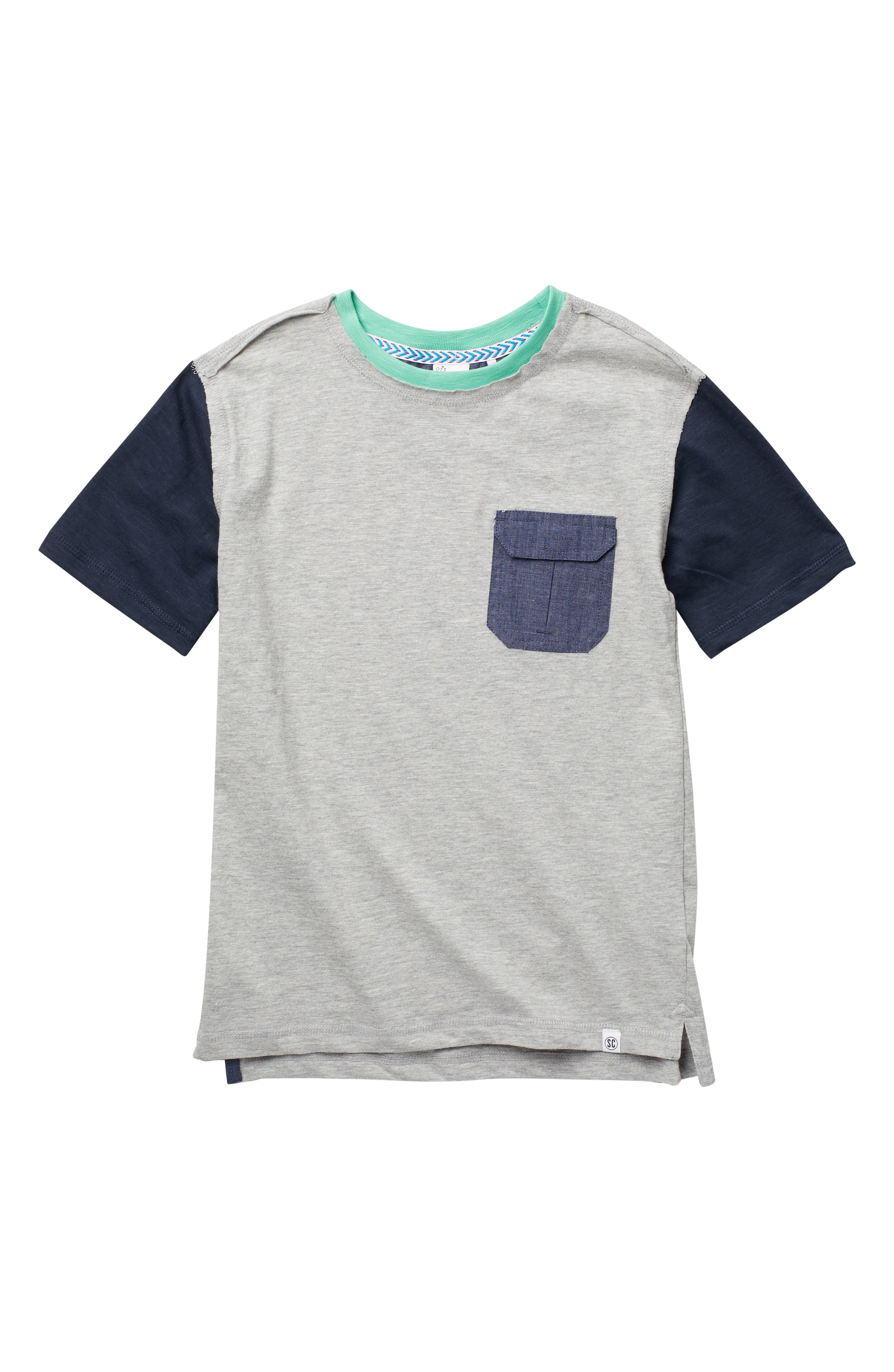 Sovereign Code Kids' Mcnair Colorblock T-shirt In Heather Grey