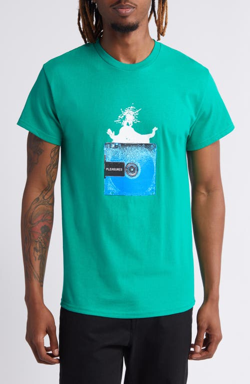 PLEASURES Opera Cotton Graphic T-Shirt Kelly Green at Nordstrom,