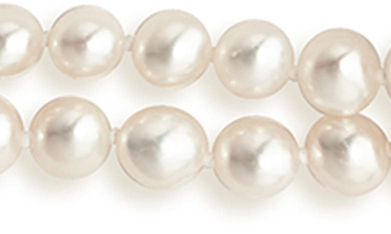 Shop Lagos Luna Freshwater Pearl Necklace In Pearl/ Silver