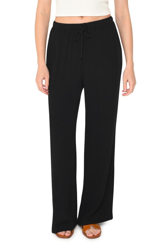 Shop Wayf Dream On Drawstring Pants In Black