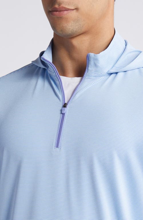 Shop Johnnie-o Hybrid Performance Quarter Zip Hoodie In Galaxy