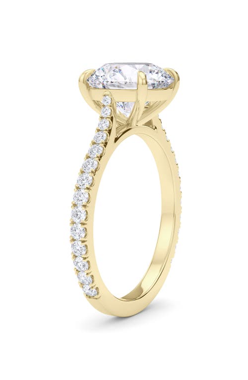 Hautecarat 18k White Gold Brilliant Cut Lab Created Diamond Engagement Ring In 2.00 Ctw 18k Yellow Gold