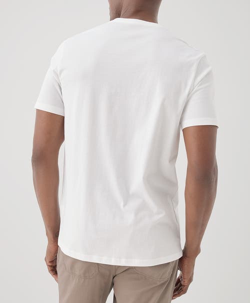 Pact Organic Softspun V-neck Tee In White