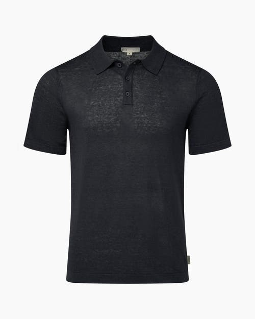 Onia Linen Sweater Polo In Multi