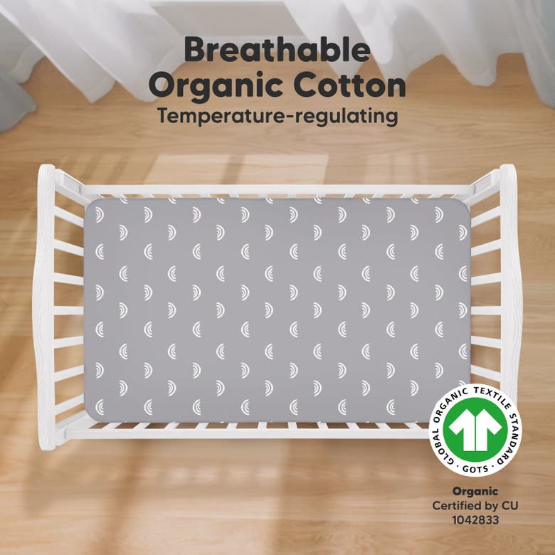 Keababies Soothe Fitted Crib Sheet In Rainbow
