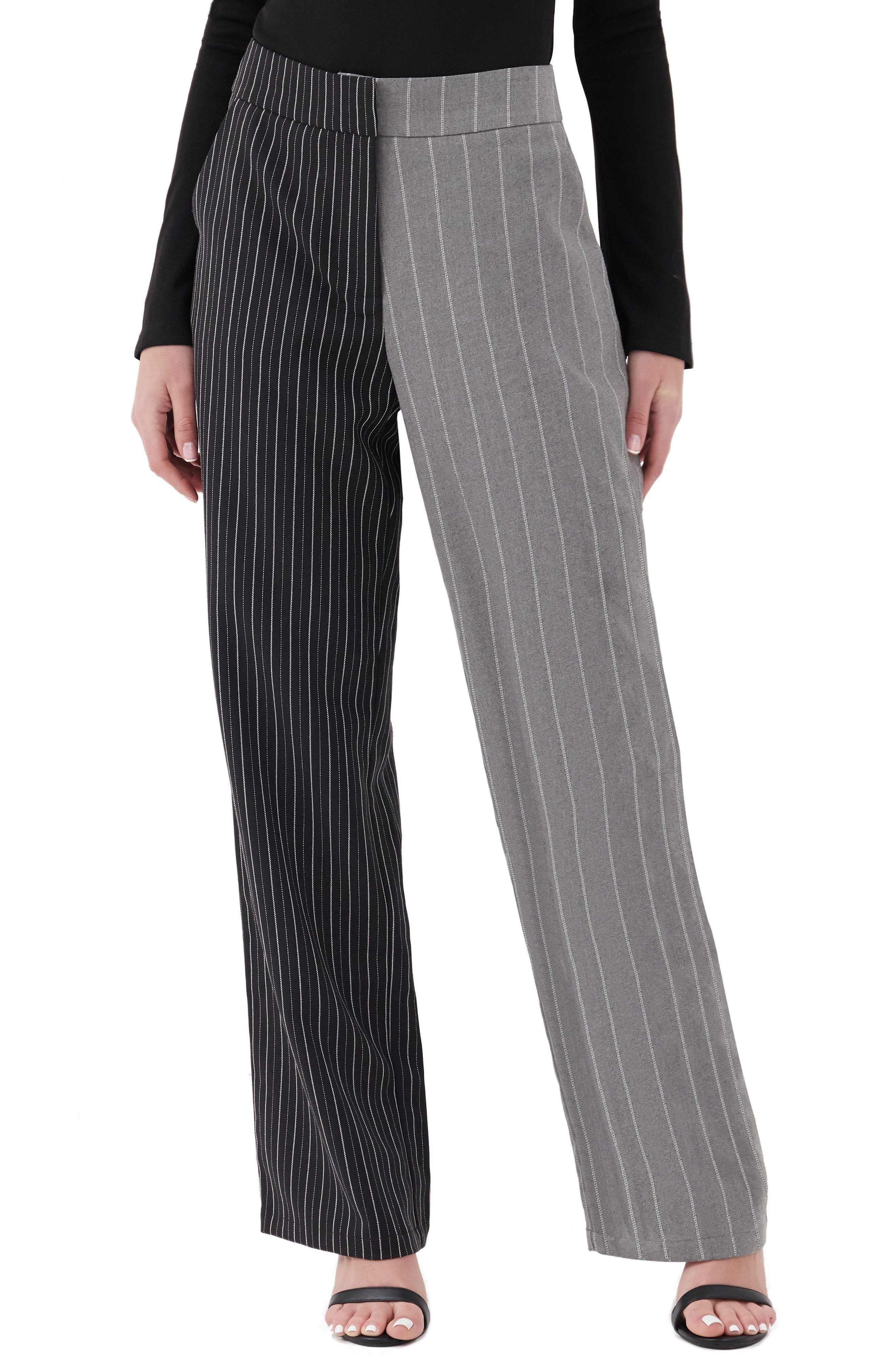 black pinstripe jeans