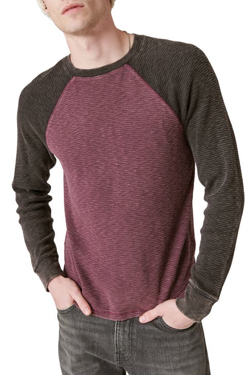 Burgundy thermal outlet shirt