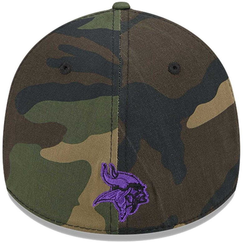 Men's New Era Black/Purple Minnesota Vikings 2022 Salute To Service  39THIRTY Flex Hat