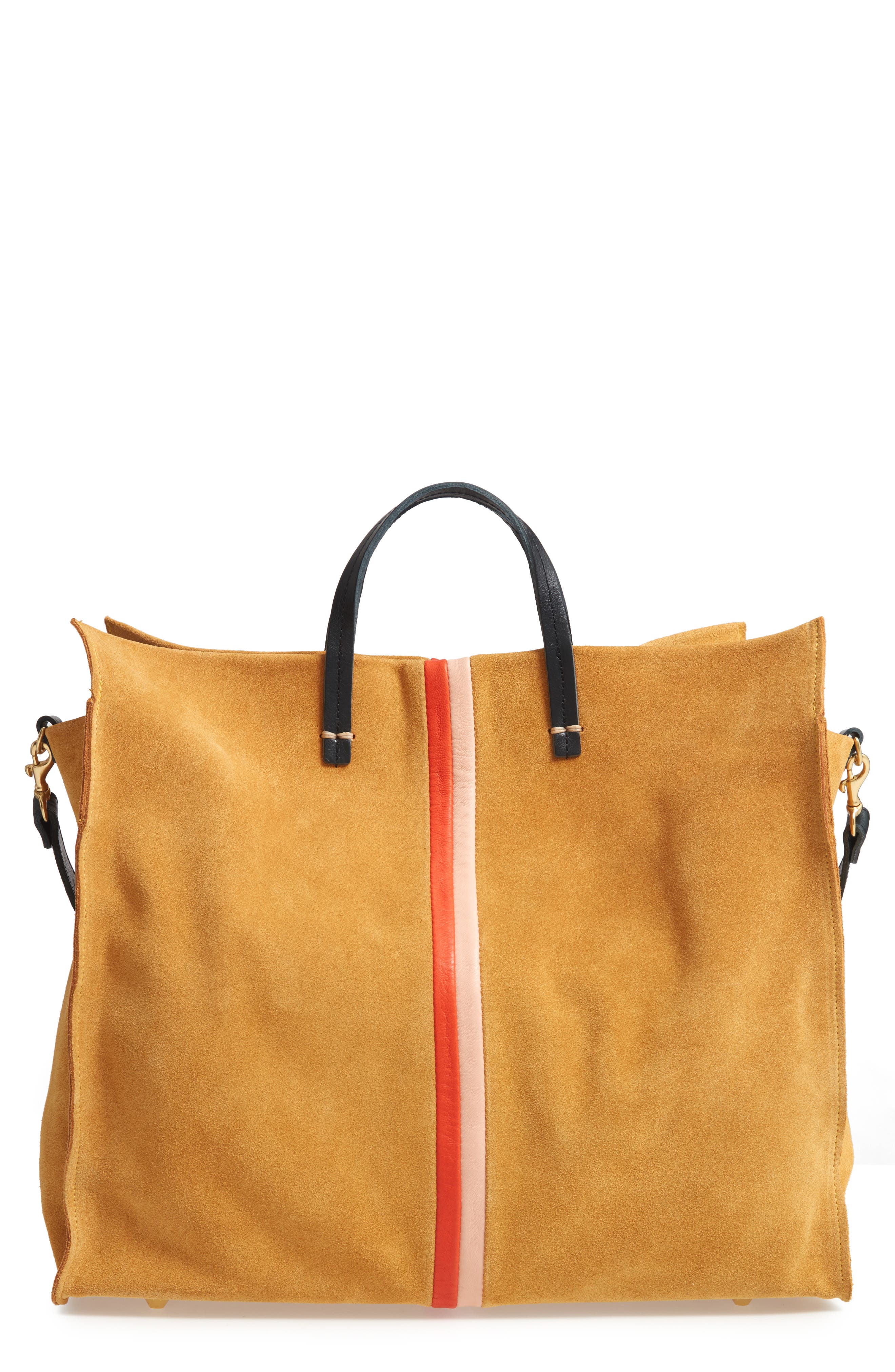 clare v stripe tote