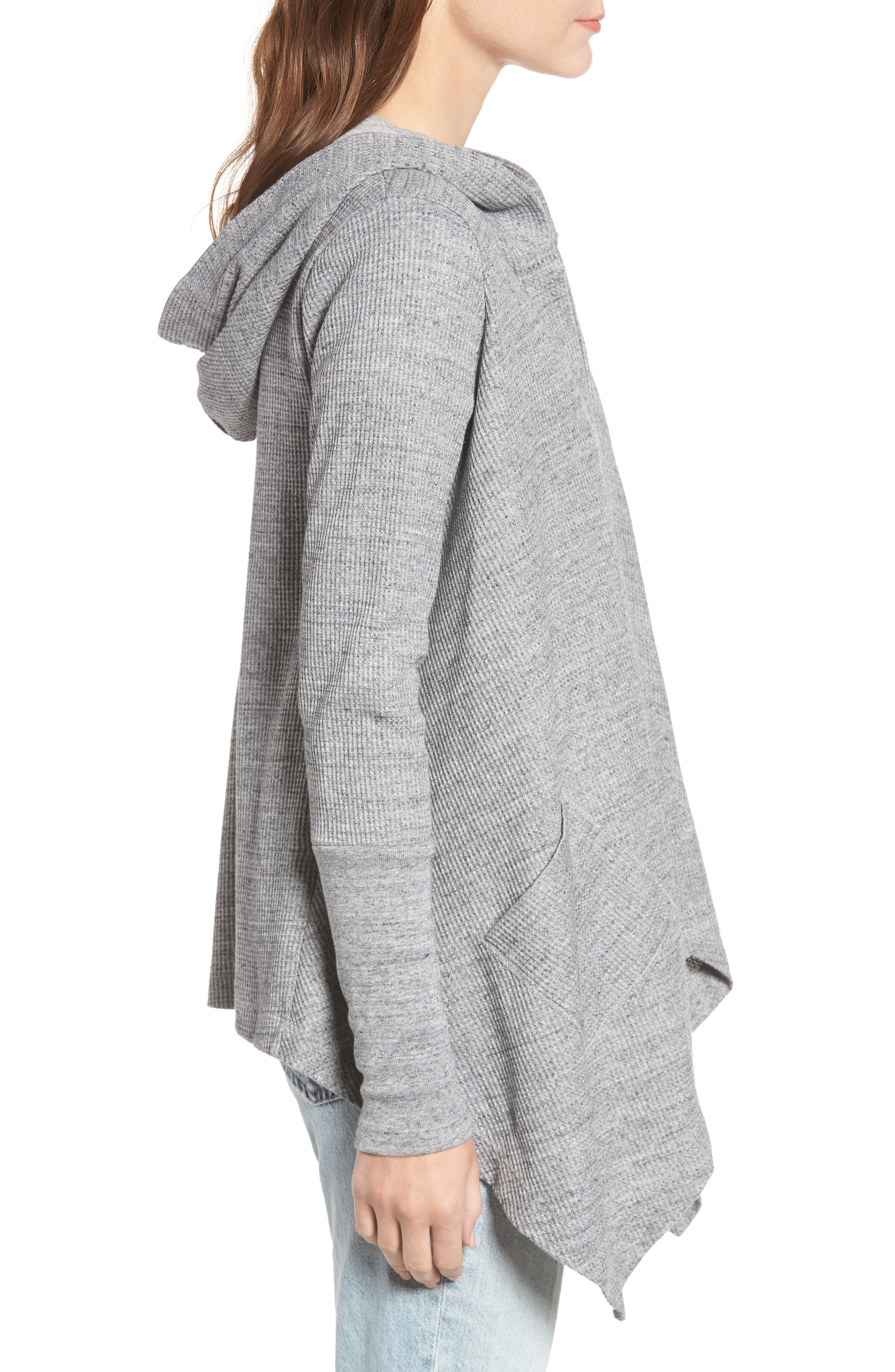 splendid thermal hooded cardigan