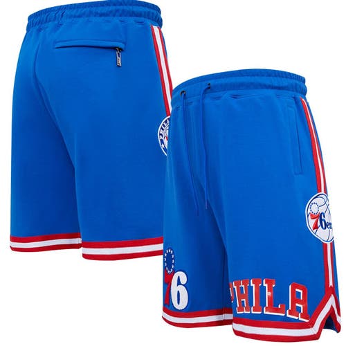 Men's Pro Standard Royal Philadelphia 76ers Chenille Shorts