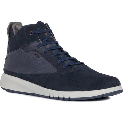 Geox Aerantis 5 High-Top Sneaker - Blue