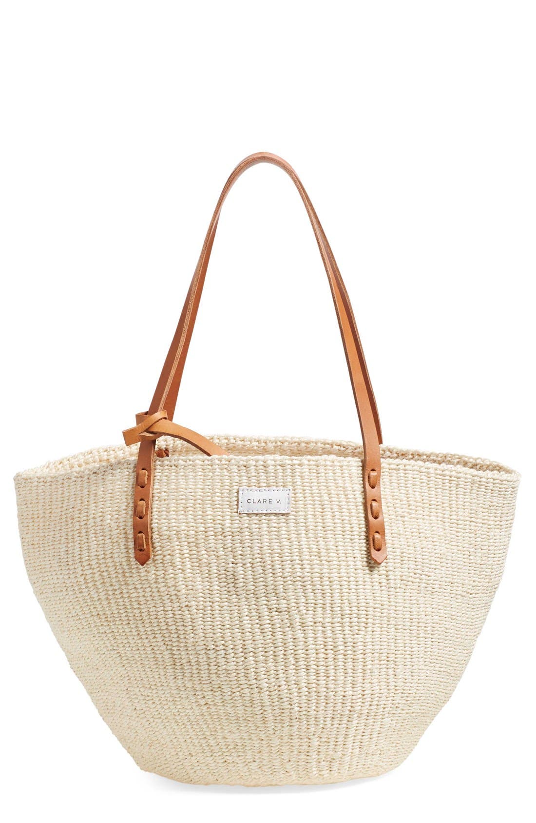 Clare V. 'Kenya' Sisal Shoulder Bag Nordstrom