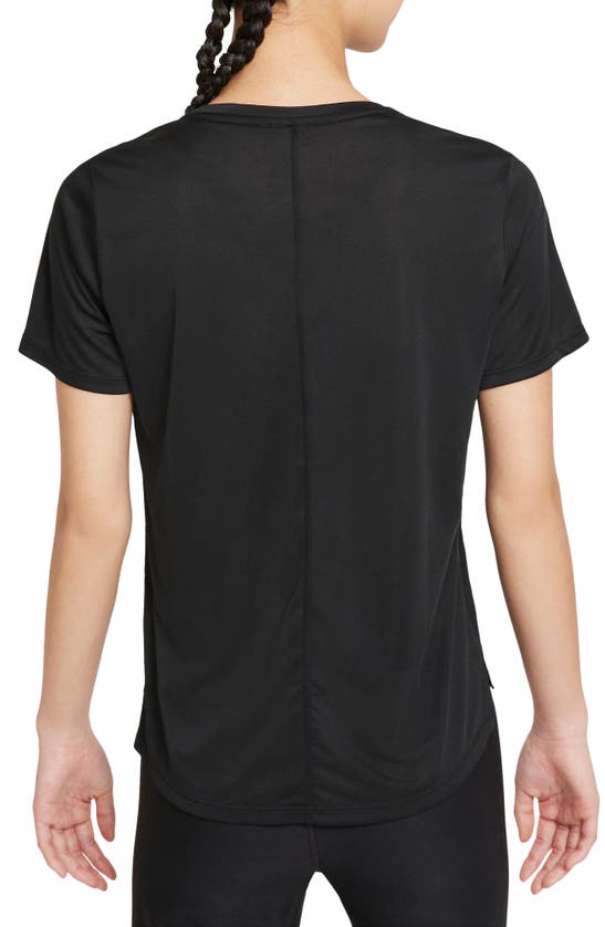 Shop Nike One Stand Dri-fit T-shirt In Black/ White