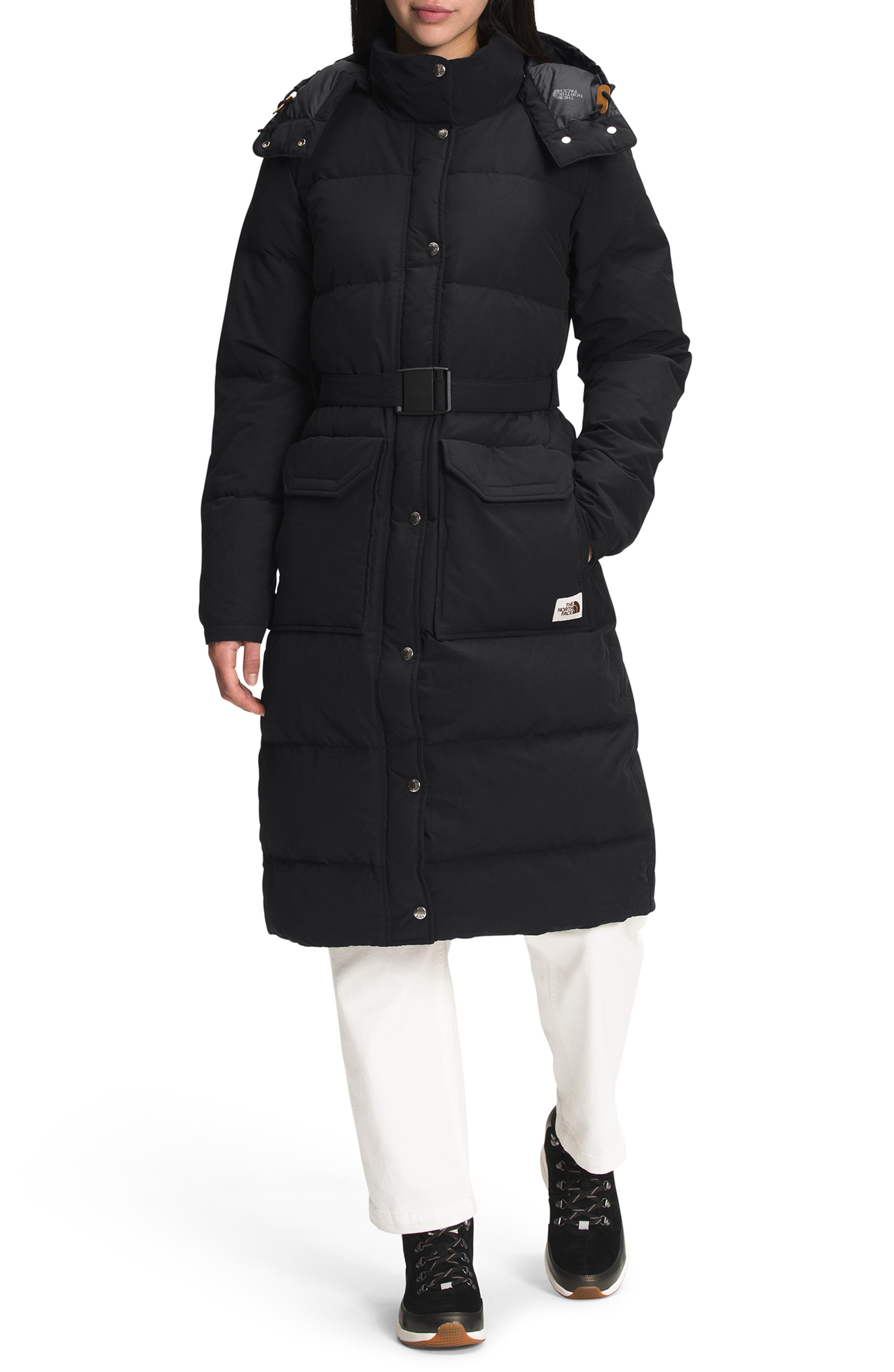 longline north face coat