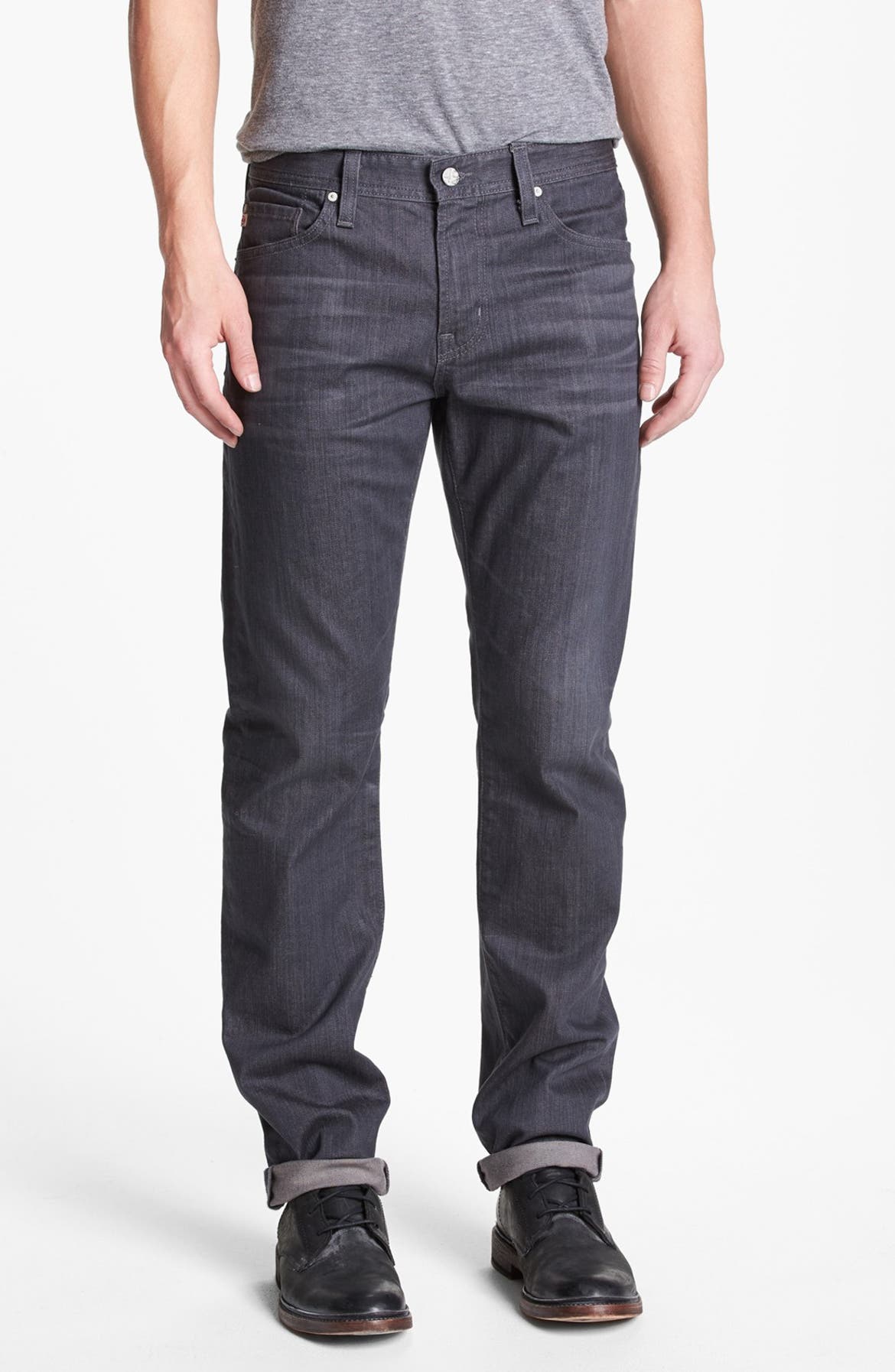 AG 'Graduate' Tailored Fit Straight Leg Jeans (1 Year Grey) | Nordstrom
