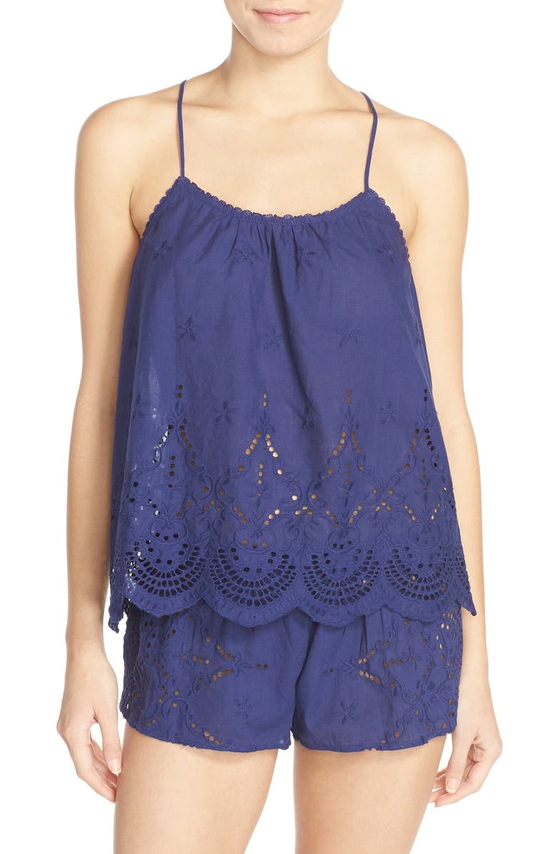 In Bloom by Jonquil Eyelet Cotton Camisole & Tap Shorts | Nordstrom