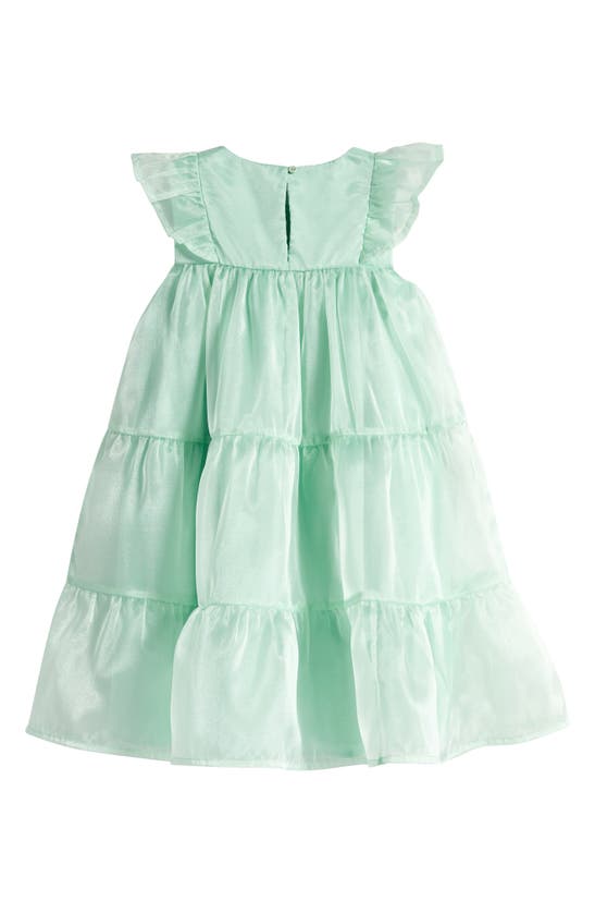 Shop Nordstrom Kids' Tiered Party Dress In Green Pale Jade