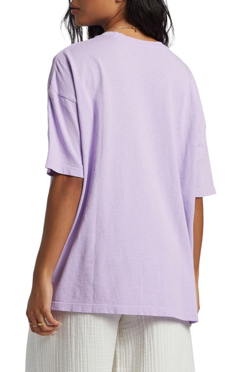 Shop Billabong Surf Trip Oversize Graphic T-shirt In Tulip