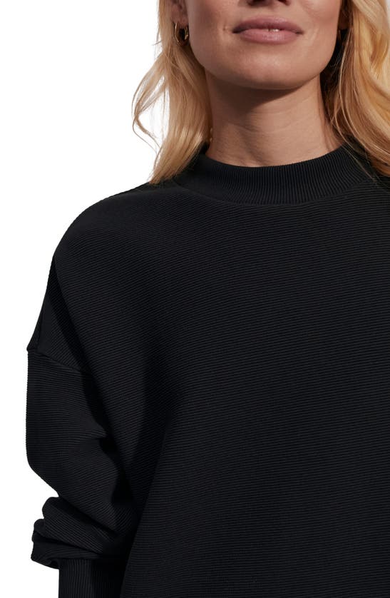 Shop Varley Mae Oversize Sweatshirt In Black