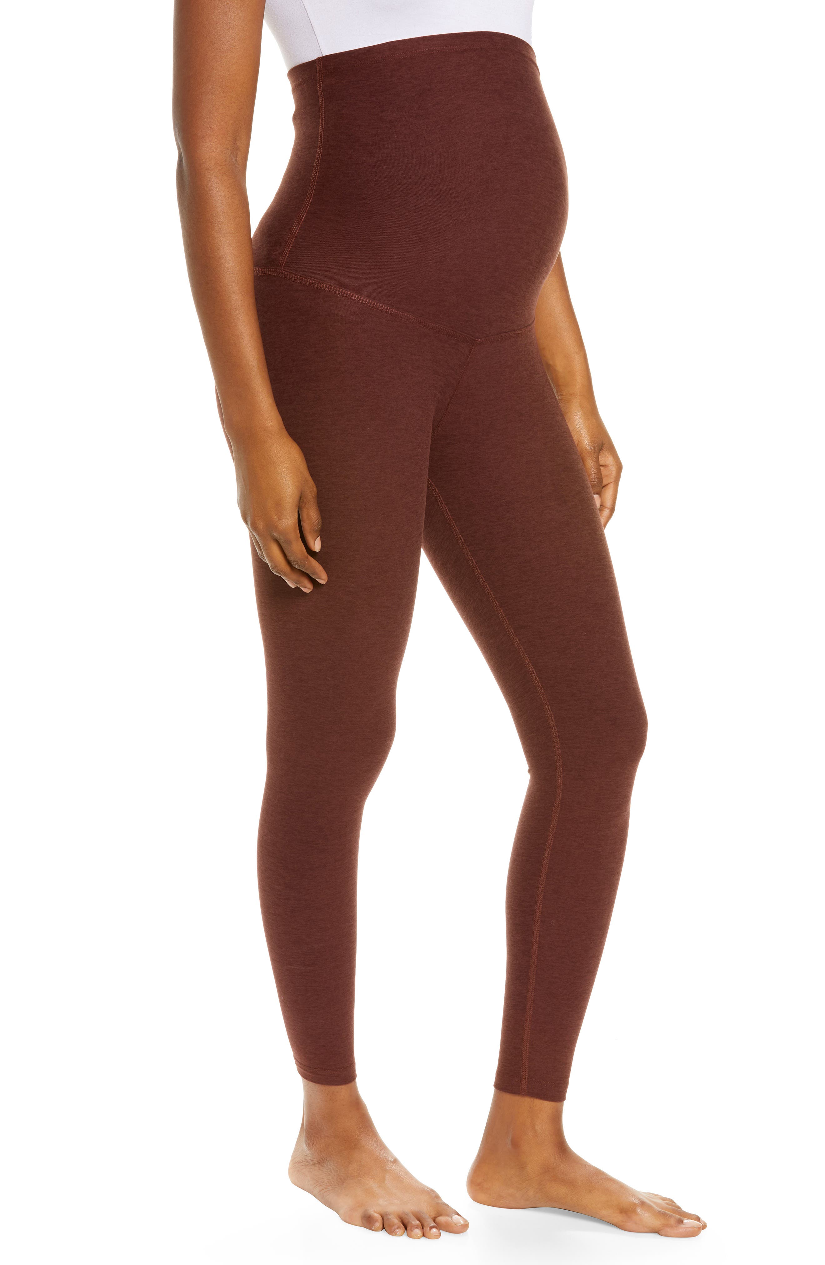 brown maternity tights