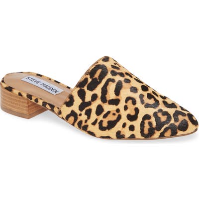 Steve Madden Cairo Genuine Calf Hair Mule, Brown