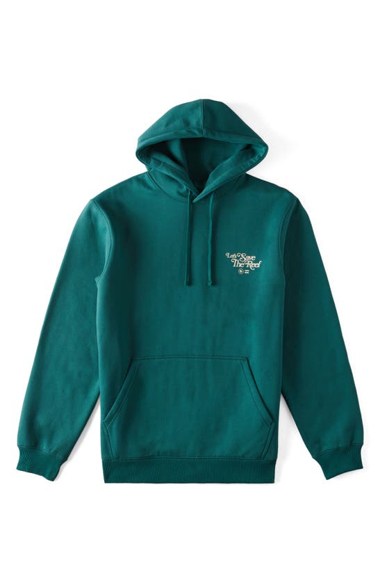 Shop Billabong X Coral Gardeners Save The Reef Graphic Hoodie In Evergreen