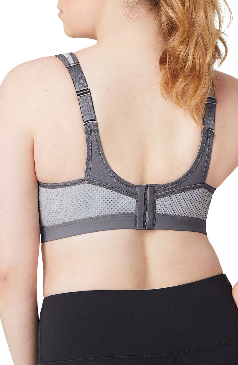 Glamorise High Impact Seamless Underwire Sports Bra, Alternate, color, Grey