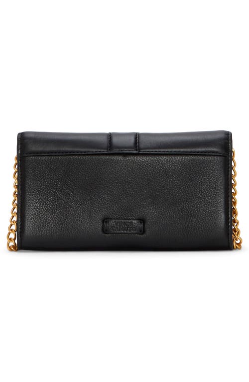 Shop Vince Camuto Maecy Leather Wallet On A Chain In Black