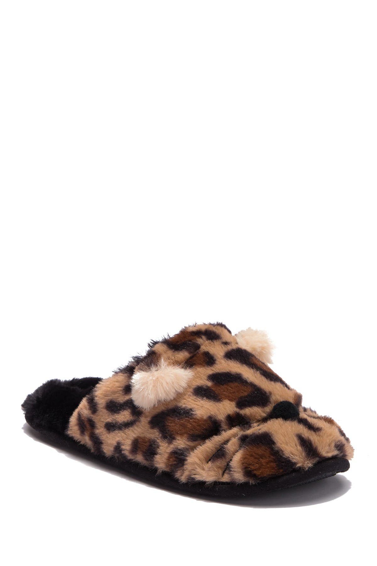 leopard skin slippers