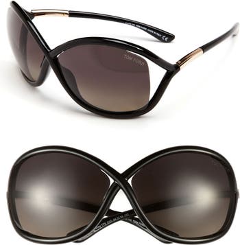 seksuel Melting krysantemum TOM FORD Whitney 64mm Oversize Polarized Sunglasses | Nordstrom
