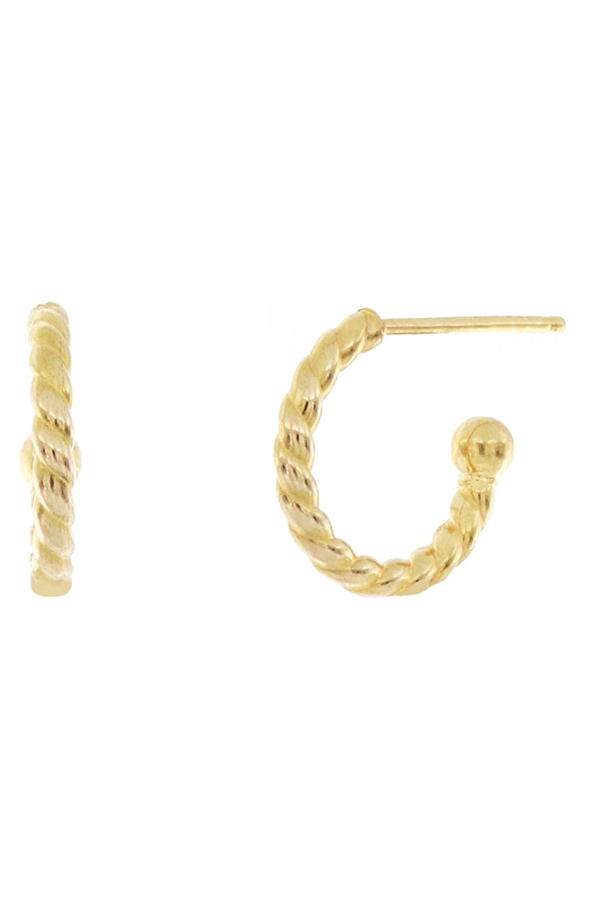 14k gold 8mm hoop earrings
