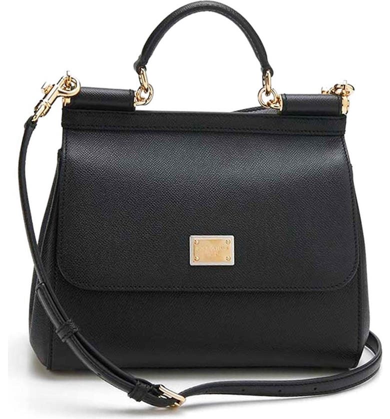 Dolce&Gabbana Small Sicily Leather Satchel | Nordstrom