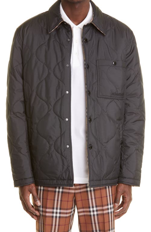 burberry Francis Quilted Reversible Jacket in Black at Nordstrom, Size Xx-Large