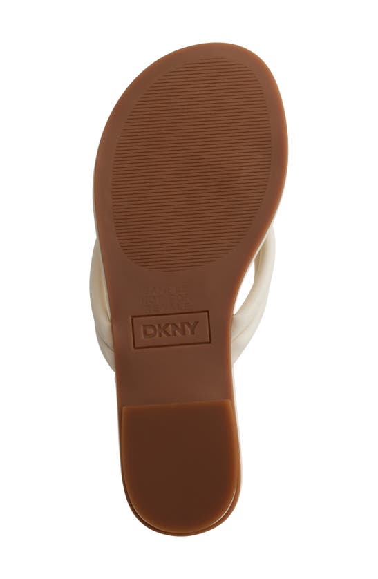 Shop Dkny Clemmie Flip Flop In Ivory Clemmie Flip Flk24