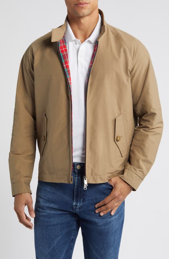 Shop Baracuta G4  Cloth Jacket In Tan