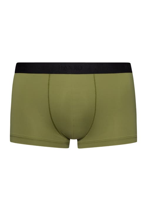 Hanro Micro Touch Boxer Brief In Olive Branch