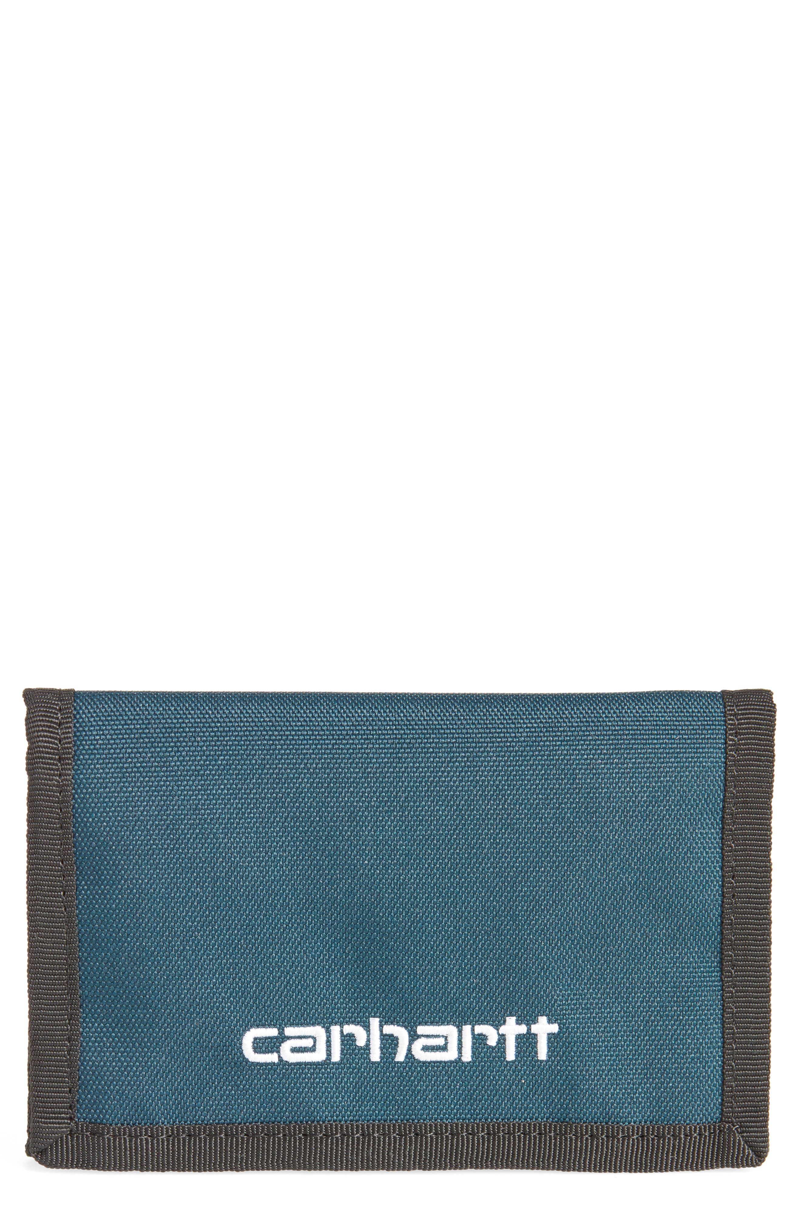 Carhartt Work In Progress Payton Wallet in Deep Lagoon/White at Nordstrom